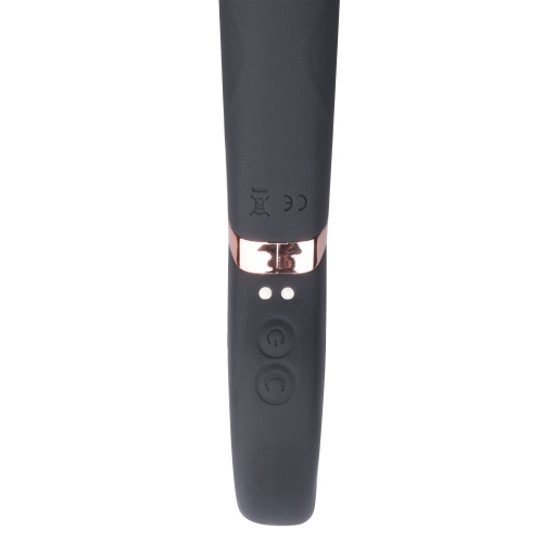Черный двусторонний вибратор Key Control Massager Wand в форме гаечного ключа фото 2