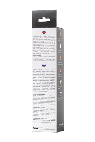 Анальная цепочка черного цвета A-toys - 19,5 см. фото 4