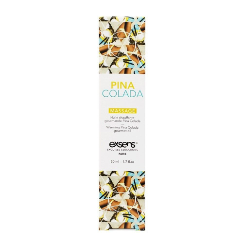 Разогревающее массажное масло с ароматом пина колада Gourmet Pina Colada - 50 мл. фото 3
