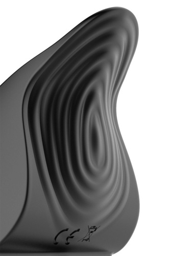 Черное эрекционное виброкольцо Vibro Lust Ring фото 3