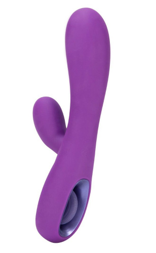 Фиолетовый вибромассажер Tease 6x Rabbit Style со стимуляцией клитора - 17,8 см. фото 2