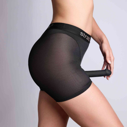 Трусики-шорты для фиксации насадок Strap-on-me Harness Lingerie Halo - size XS фото 3