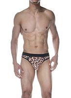 Мужские трусы-стринги с леопардовым принтом Мужские трусы-стринги с леопардовым принтом