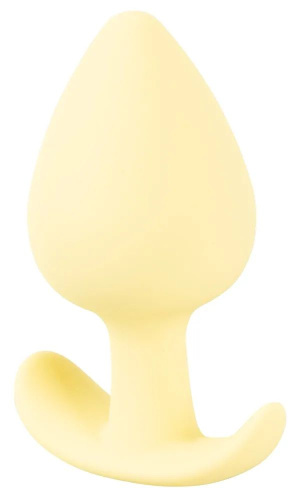 Жёлтая анальная втулка Mini Butt Plug - 6 см. фото 4