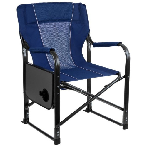 Синее туристическое кресло Maclay со столиком (63х47х94 см) фото 2