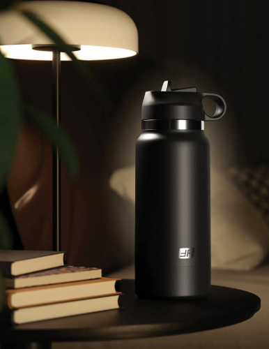 Черный мастурбатор в виде бутылки Fap Flask фото 5