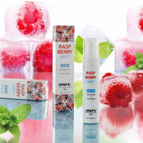 Возбуждающий гель Raspberry Mint с ароматом малины и мяты - 15 мл. фото 3