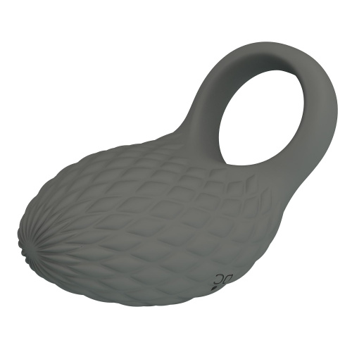 Серое эрекционное виброкольцо фото 2