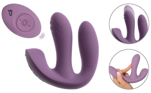 Фиолетовый тройной вибратор MIREVA RC Triple Hands-Free Vibrator фото 3 Фиолетовый тройной вибратор MIREVA RC Triple Hands-Free Vibrator фото 3