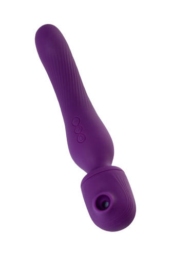 Фиолетовый универсальный стимулятор Kisom - 24 см. фото 5