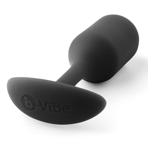 Чёрная пробка для ношения B-vibe Snug Plug 2 - 11,4 см. фото 2