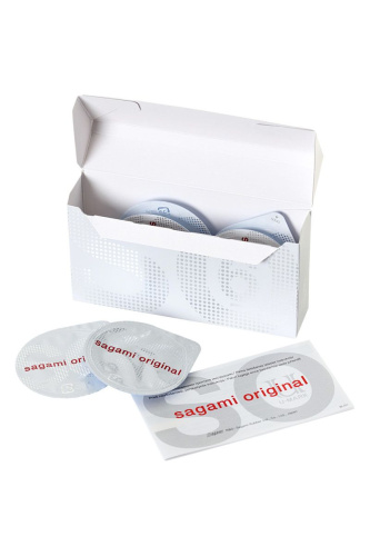 Ультратонкие презервативы Sagami Original 0.02 - 6 шт. фото 3