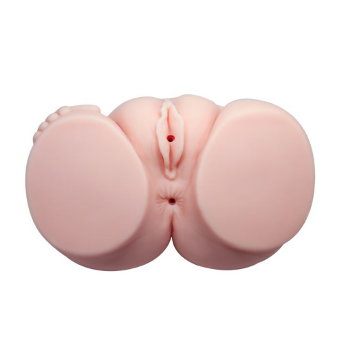 Телесный мастурбатор с двумя любовными тоннелями и вибрацией фото 4 Телесный мастурбатор с двумя любовными тоннелями и вибрацией фото 4