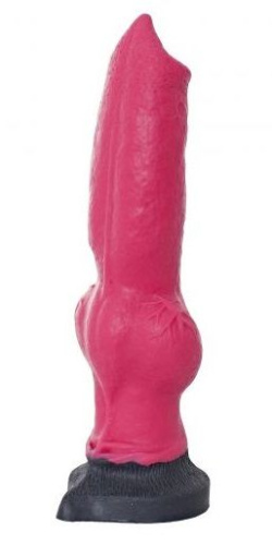 Розовый фаллоимитатор собаки  Акита  - 25 см. фото 2
