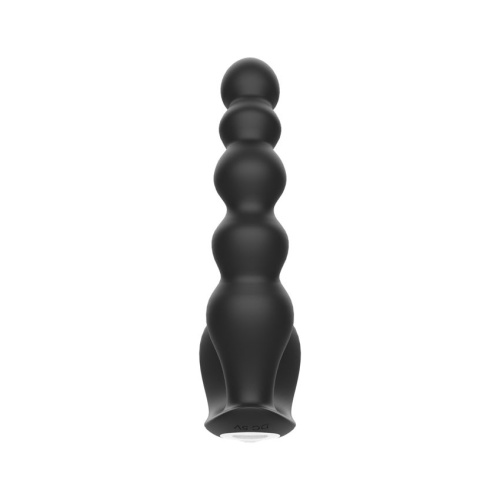 Черная анальная виброёлочка Anal Bead Vibrator с пультом ДУ фото 3