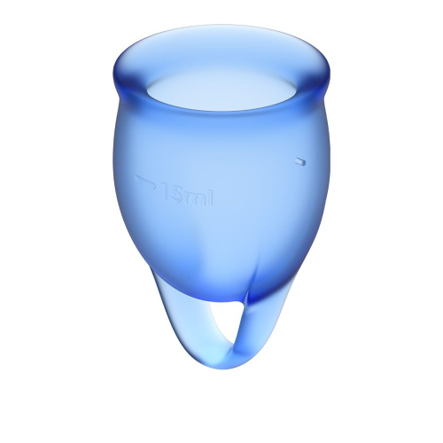 Набор синих менструальных чаш Feel confident Menstrual Cup фото 2