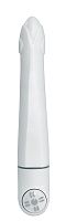 Белый вибратор Karma - 17,5 см.