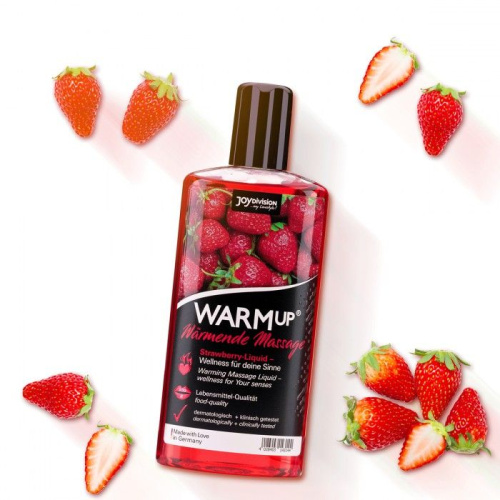 Разогревающее масло WARMup Strawberry - 150 мл. фото 2
