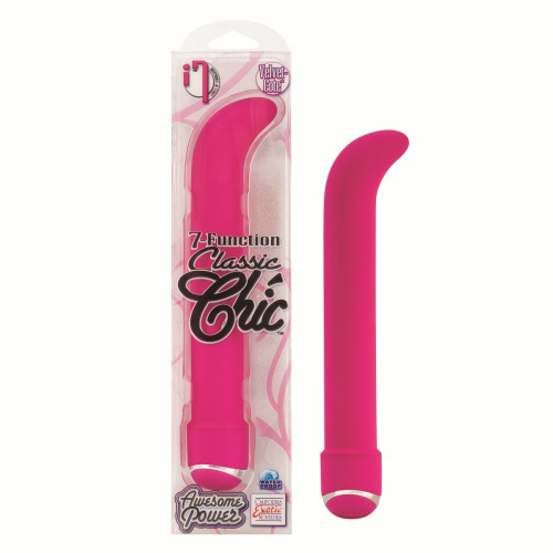 Розовый стимулятор G-точки 7-Function Classic Chic - 16 см. фото 2