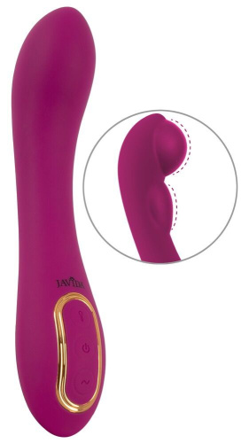 Лиловый вибратор с функцией расширения Inflatable Vibrator - 21,1 см. фото 3