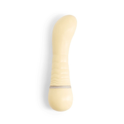 Желтый вибратор G-точки Shibae Toys - 17,5 см. фото 5