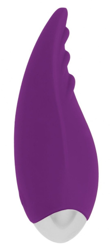 Фиолетовый клиторальный стимулятор Nanci - 10,5 см. фото 2
