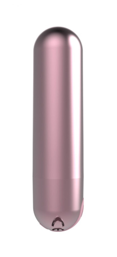 Розовая перезаряжаемая вибропуля Clio - 7,6 см. фото 2