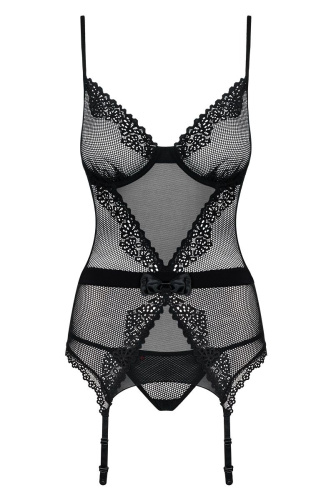 Грация в мелкую сетку Lustella с декоративным бантом фото 3