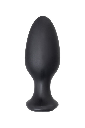 Черная анальная вибропробка HUSH 2 Size L - 12,1 см. фото 3