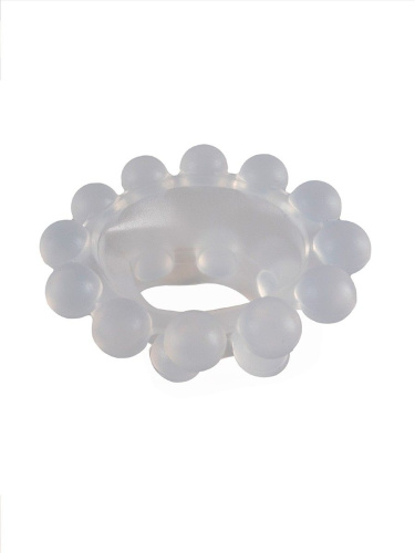 Эластичное эрекционное кольцо с двумя рядами шариков фото 6