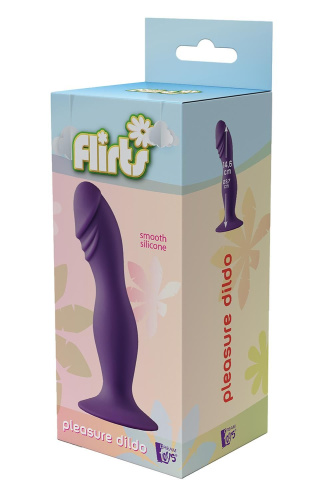 Фиолетовый фаллоимитатор Pleasure Dildo - 14,6 см. фото 5