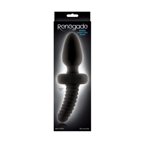 Анальный вибростимулятор Rebel Vibrating Wand - 22 см. фото 2