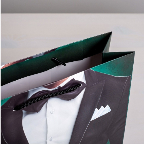 Бумажный пакет «Лучшему!» - 23 х 27 см. фото 3