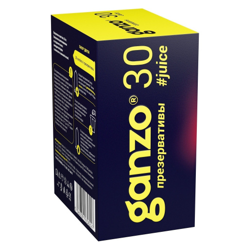 Ароматизированные презервативы Ganzo Juice - 30 шт. фото 2 Ароматизированные презервативы Ganzo Juice - 30 шт. фото 2