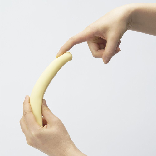 Желтый вибратор iroha Fit Mikazuki - 17,7 см. фото 6