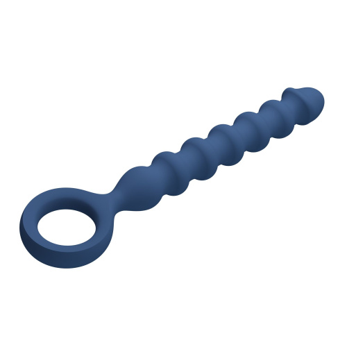 Синяя анальная цепочка - 28,5 см. фото 6 Синяя анальная цепочка - 28,5 см. фото 6