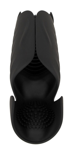 Черный вибромастурбатор с трехточечной стимуляцией Penis Trainer with 3 Point Stimulation фото 3