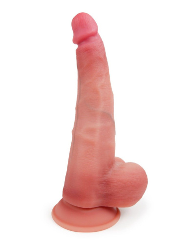 Телесный реалистичный фаллоимитатор с присоской - 30 см. фото 6