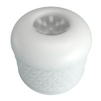 Белый сквозной мастурбатор Crystle