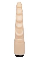 Телесная реалистичная насадка-елочка - 20,5 см.