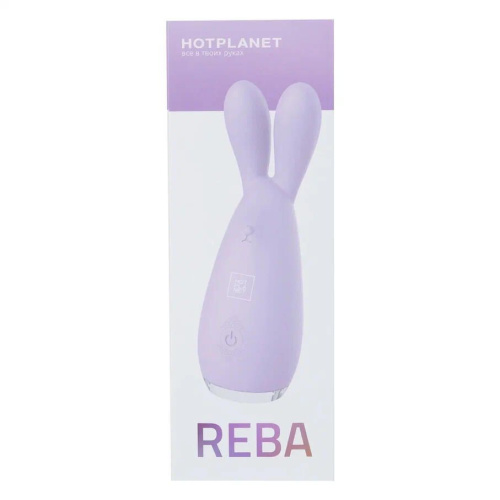 Сиреневый мини-вибратор Reba с мягкими ушками фото 4