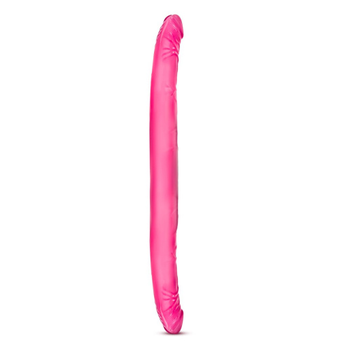 Розовый двусторонний фаллоимитатор B Yours 16  Double Dildo - 40,6 см. фото 3