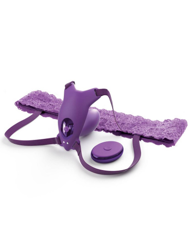 Фиолетовый пояс с вибровкладкой Ultimate G-Spot Butterfly Strap-On фото 6