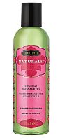 Массажное масло Naturals Strawberry Dreams с ароматом клубники - 59 мл.