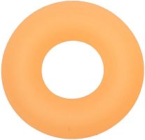 Оранжевое люминесцентное эрекционное кольцо Glow-In-The-Dark Liquid Silicone Prolong Medium Ring