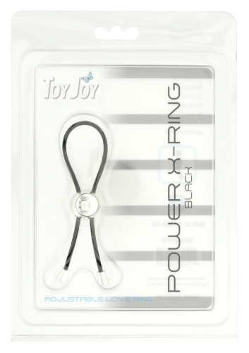 Чёрное утягивающее лассо POWER X RING фото 2