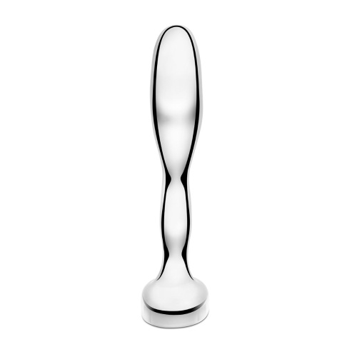 Стальной стимулятор простаты Stainless Steel Prostate Plug - 11,5 см. фото 5