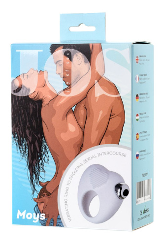 Белое виброкольцо для продления полового акта JOS MOYS фото 6 Белое виброкольцо для продления полового акта JOS MOYS фото 6