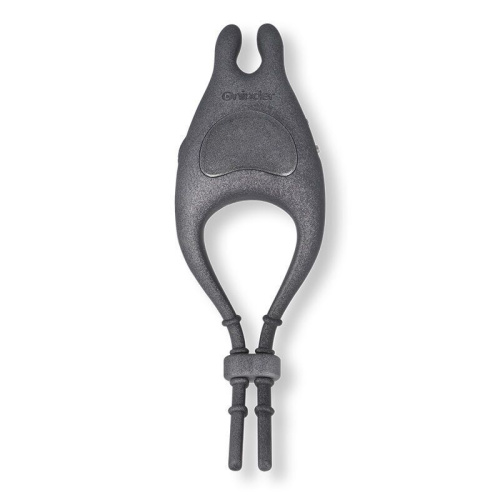 Черное эрекционное виброкольцо с управлением через приложение