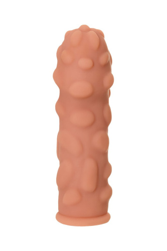 Телесная насадка на фаллос с крупными бугорками Extreme Sleeve 011 S-size - 12,7 см. фото 4